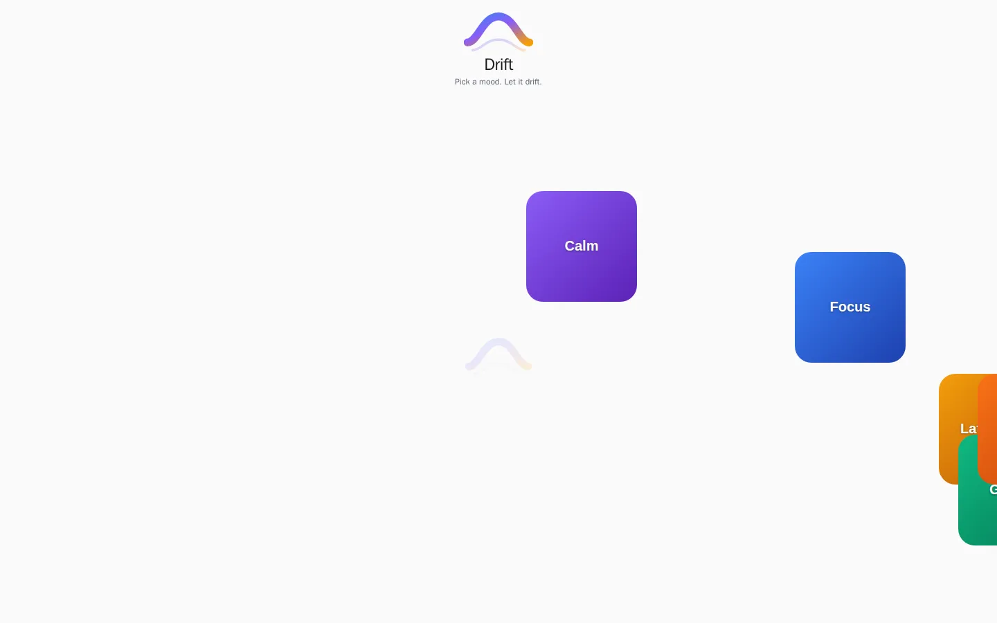 Drift FM website homepage screenshot