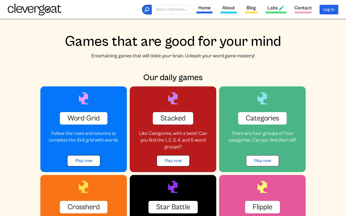 Clever Goat website homepage screenshot