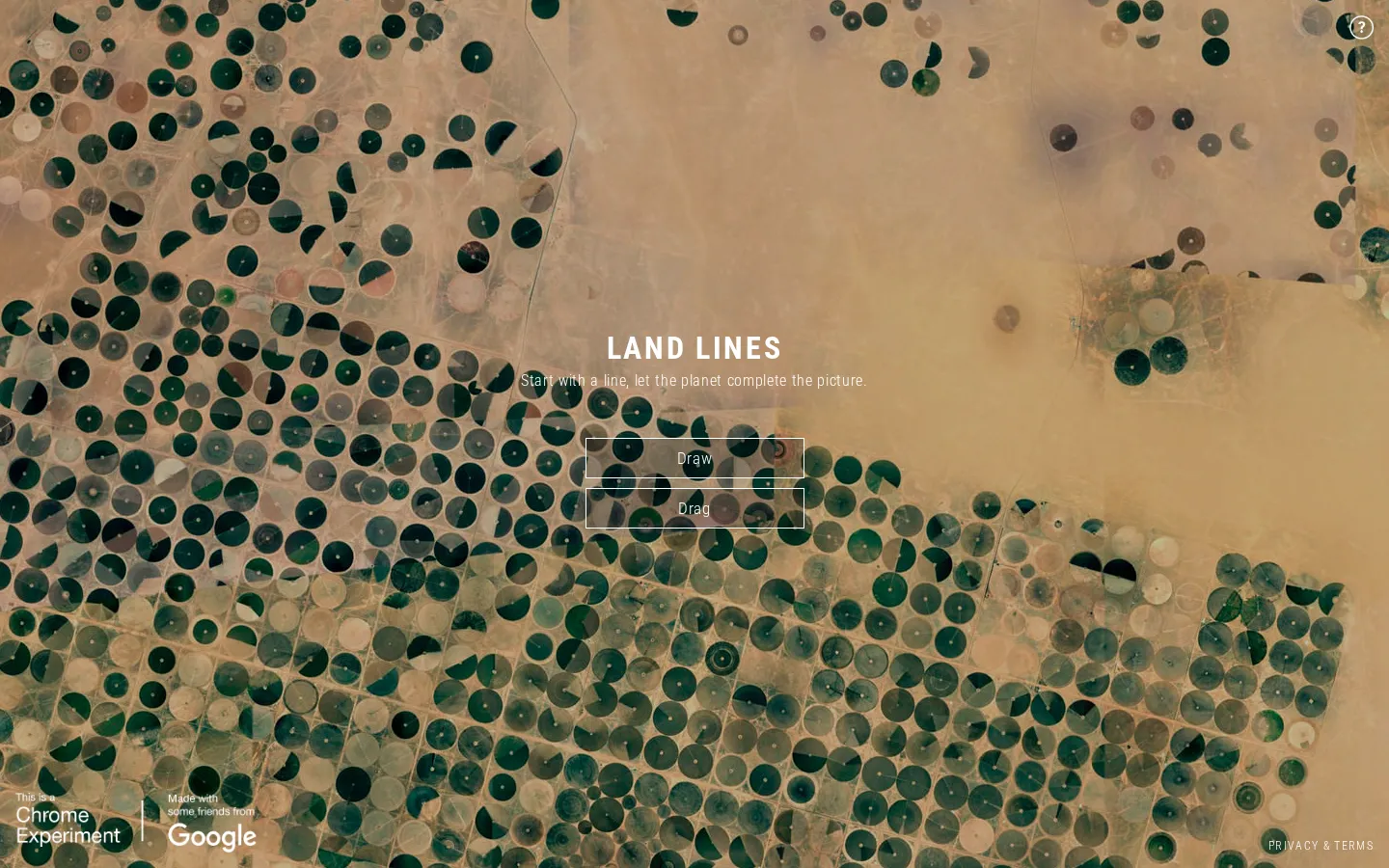 Land Lines website homepage screenshot