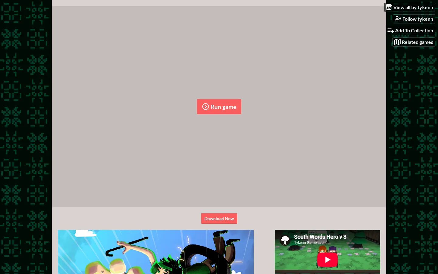 South Words Hero (Part 1) website homepage screenshot