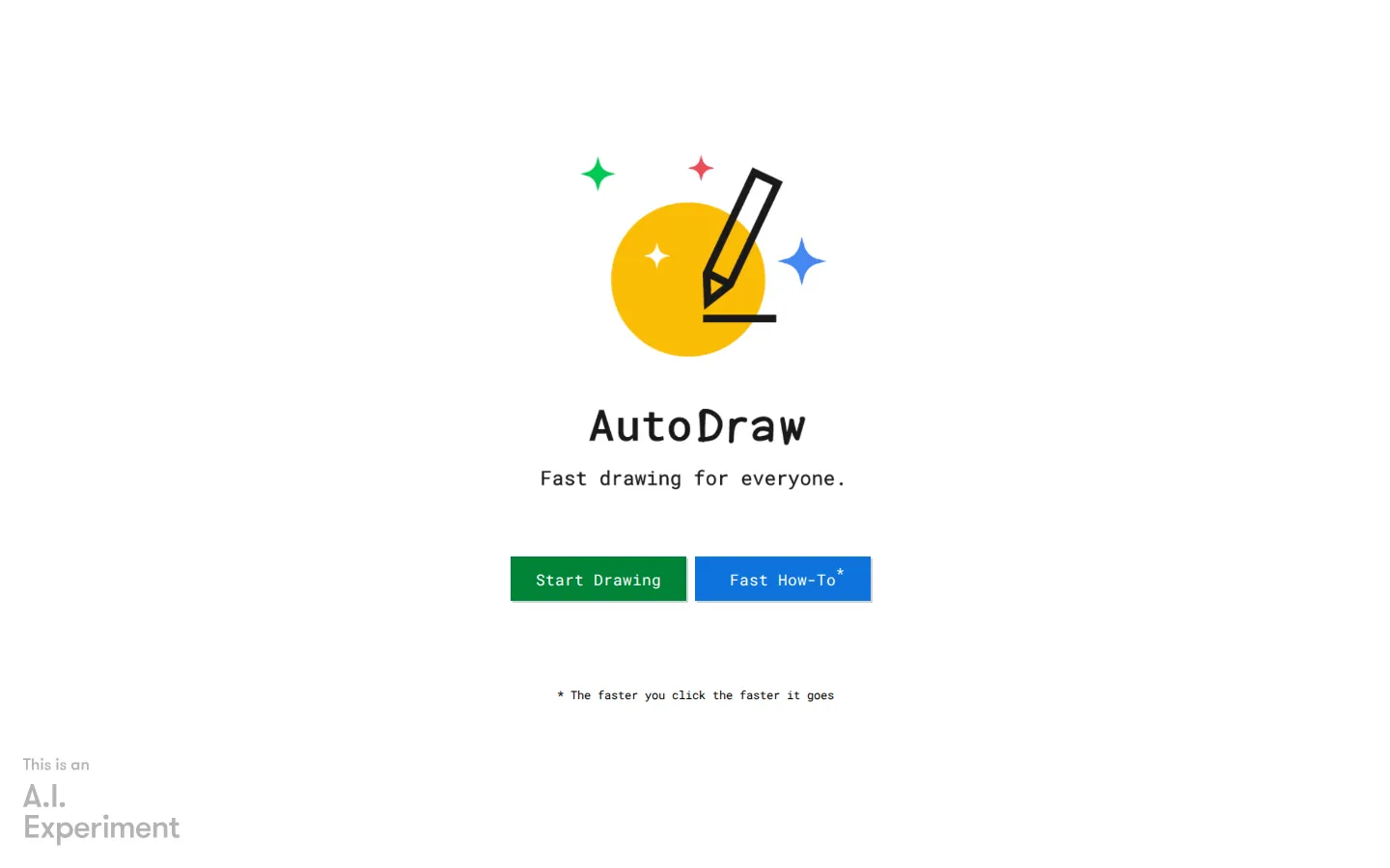 AutoDraw website homepage screenshot