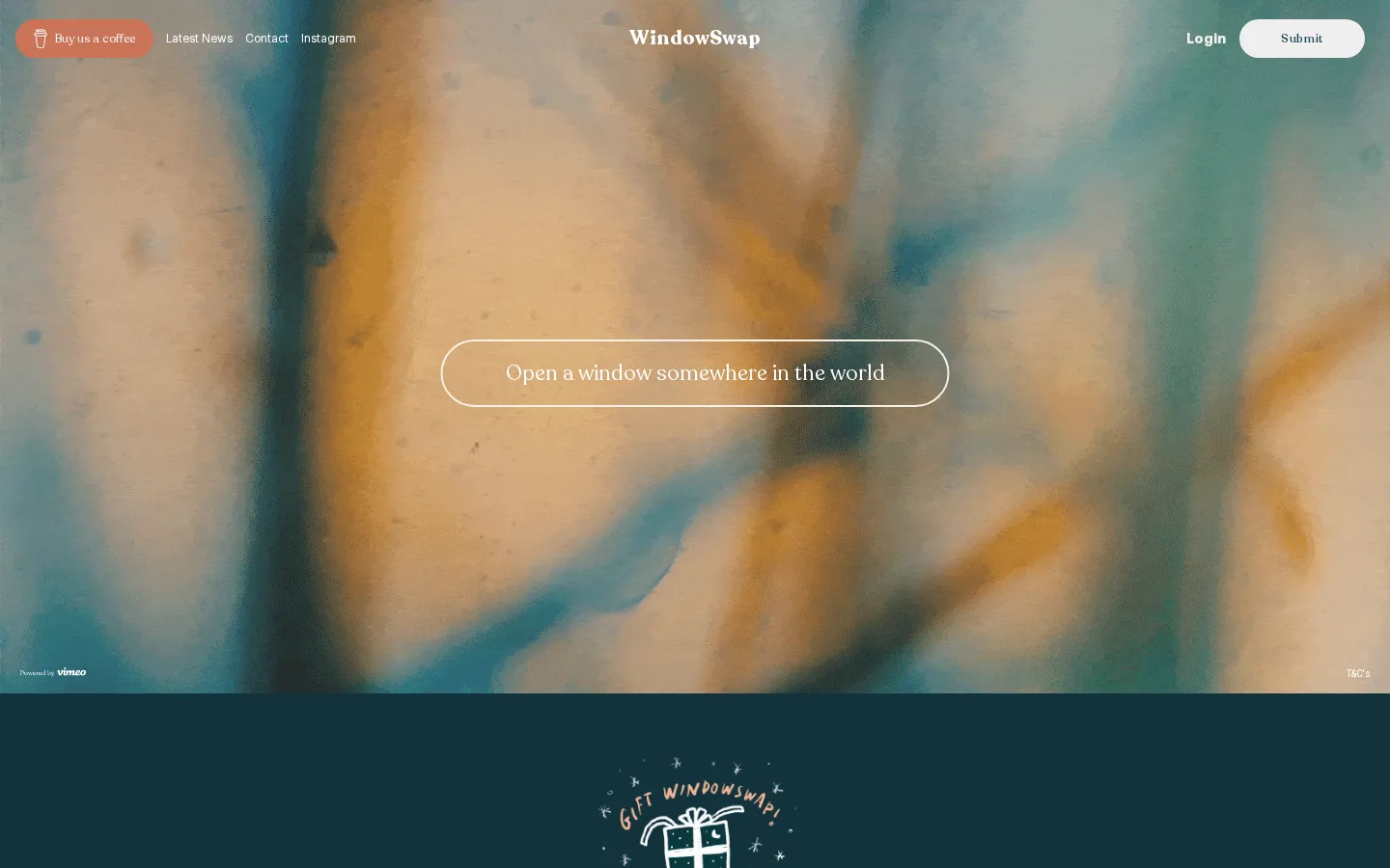 WindowSwap website homepage screenshot