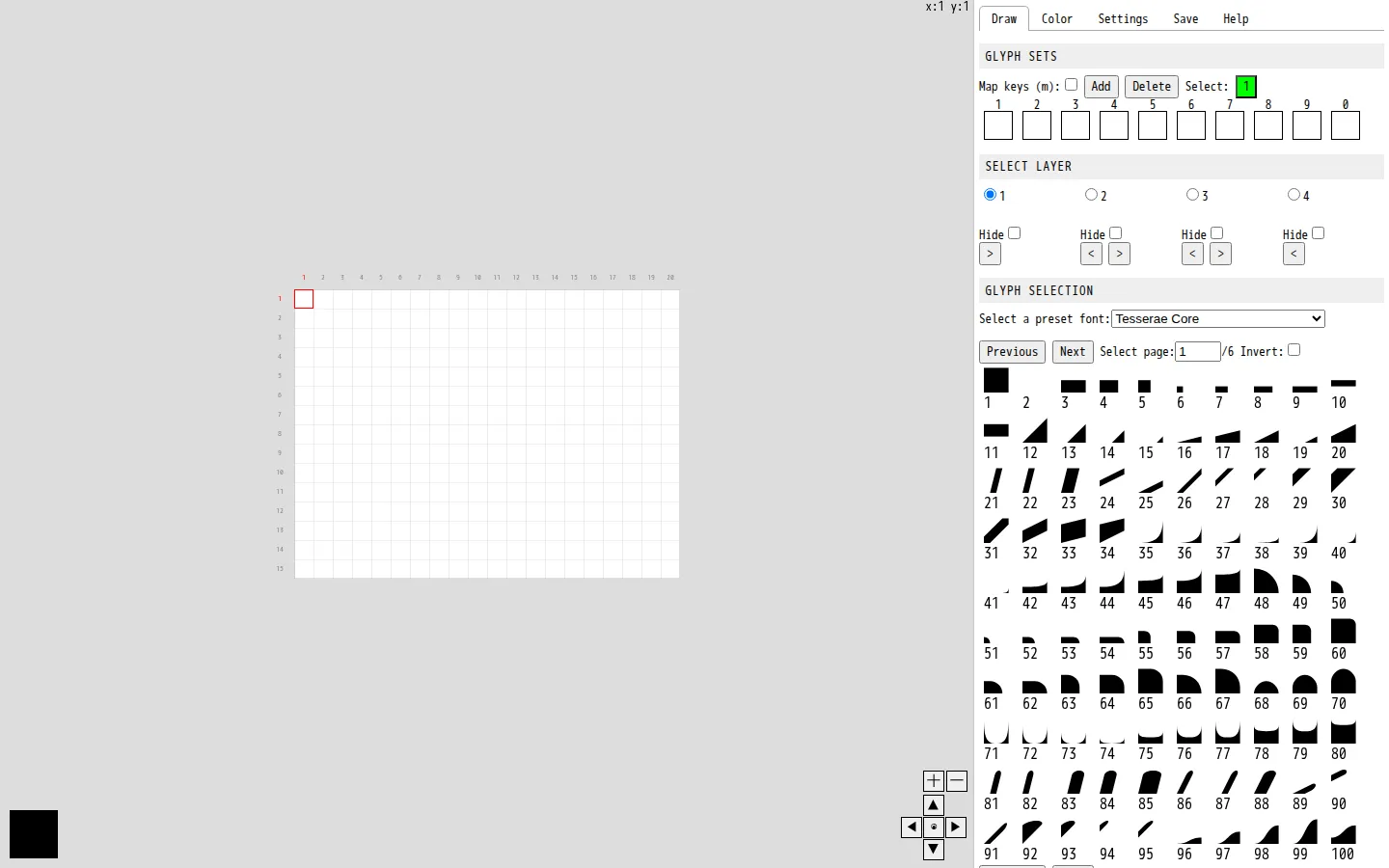 Glyph Drawing Club website homepage screenshot