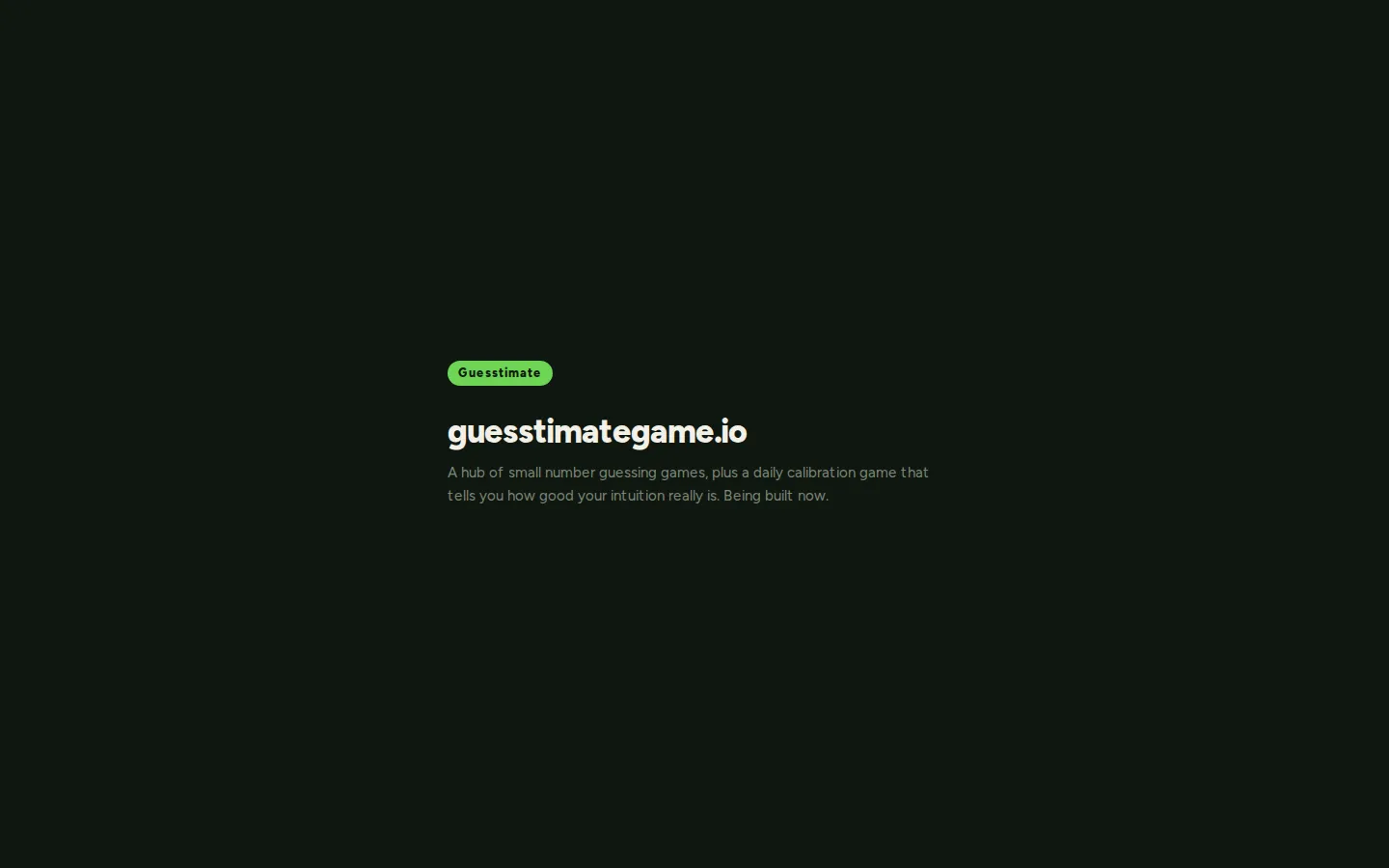 Guesstimate website homepage screenshot