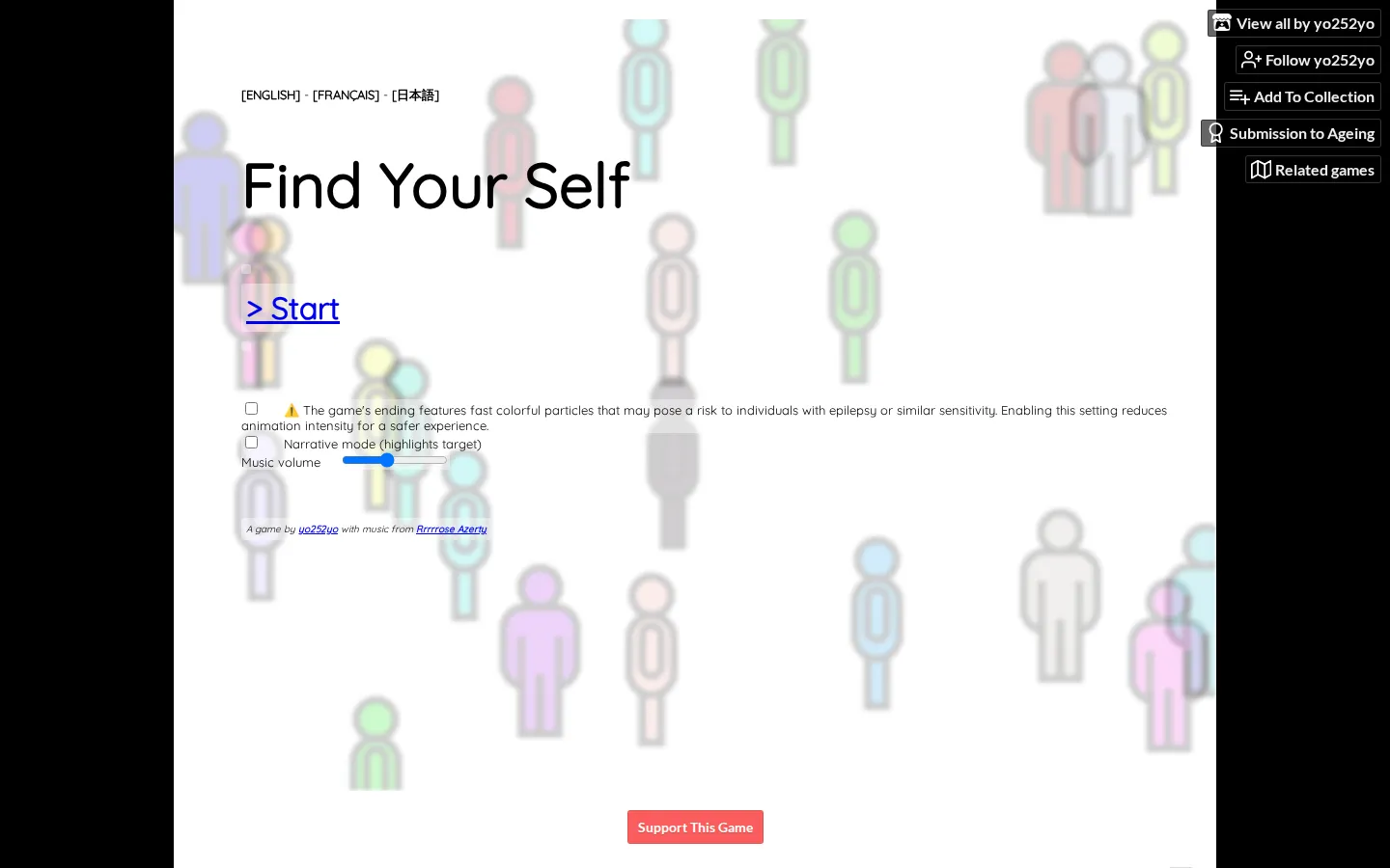 Find Your Self website homepage screenshot